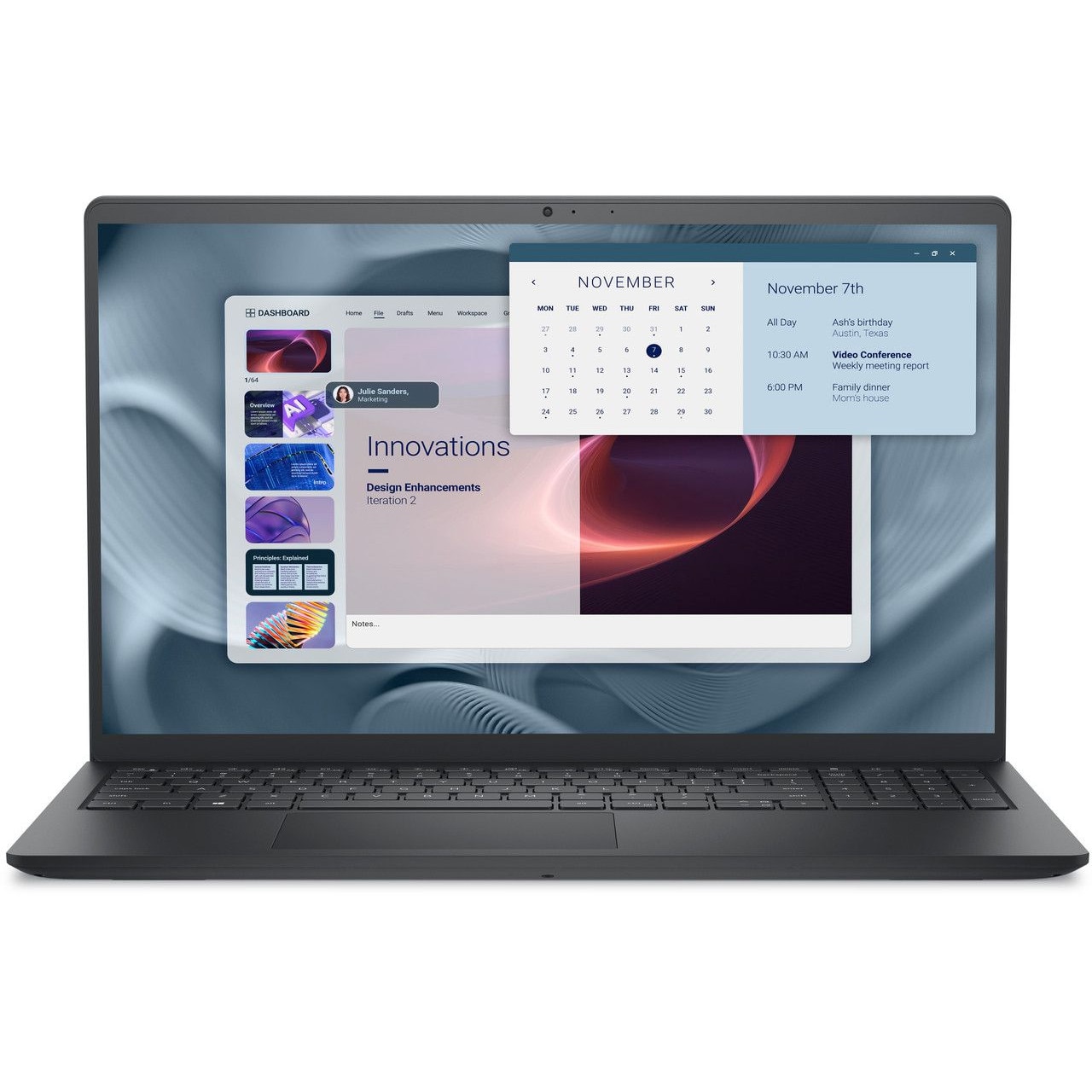 Laptop Dell Pro 15 Essential PV15250, 15.6 inch 1920 x 1080, Intel 1355U 10 C / 12 T, 3.7 GHz - 5.0 GHz, 12 MB cache, 28 W, 32 GB DDR5, 512 GB SSD, Intel Graphics, Ubuntu