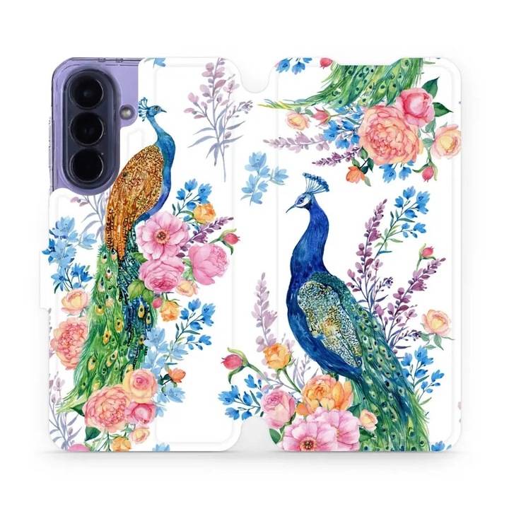 Husa flip Mobiwear pentru Samsung Galaxy A57 5G, suport, inchidere magnetica, multicolor