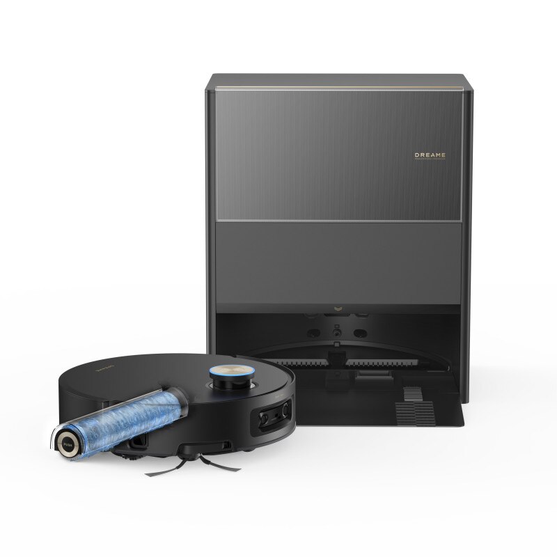 Aspirator robot Dreame Aqua10 Ultra Roller RLH71DE-BK, 30000 Pa, 220 min, Negru, 9,75x35x35 cm