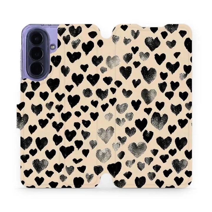 Husa flip Mobiwear pentru Samsung Galaxy A57 5G, suport, multicolor, 10x15x22cm