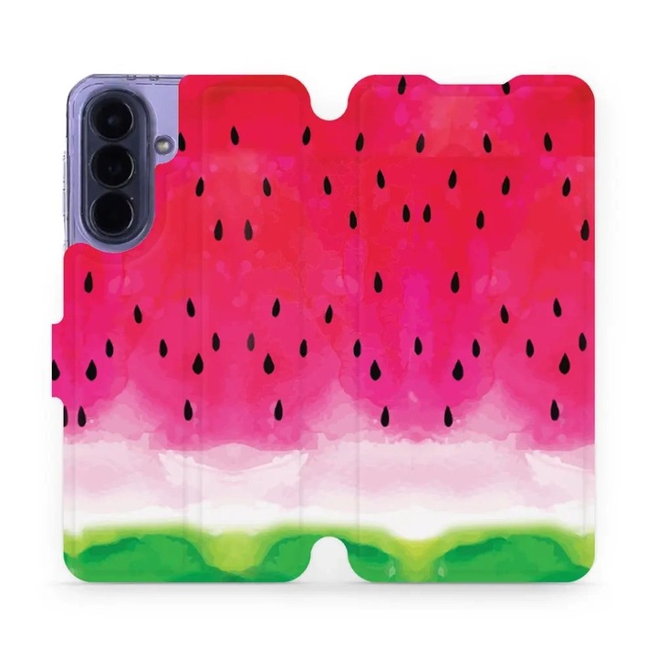 Husa flip Mobiwear pentru Samsung Galaxy A57 5G, suport, inchidere magnetica, multicolor