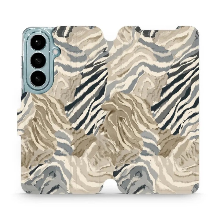 Husa flip Mobiwear pentru Samsung Galaxy S26, suport, multicolor, elegant