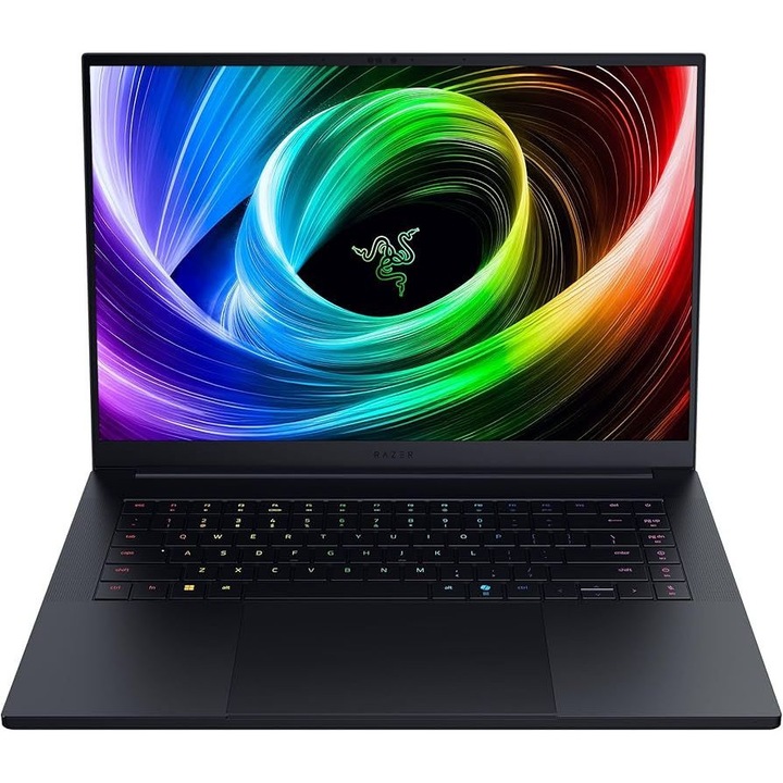 Laptop Razer Blade 16, 16 inch 2560 x 1600, AMD Ryzen AI 9 - 365 10 C / 20 T, 5.0 GHz, 16 GB LPDDR5x, 1 TB SSD, nVidia GeForce RTX 5060, Windows 11, Tastatura International, Negru
