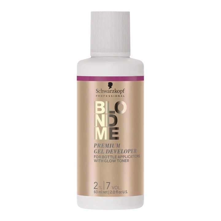 Oxidant de păr Schwarzkopf Professional BlondMe Premium Gel 2% 60 ml, aplicare rapidă, control perfect, Blond