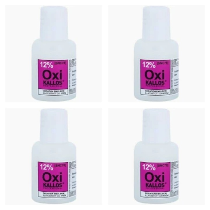 Set 4 x oxidant 60 ml, kallos 12%