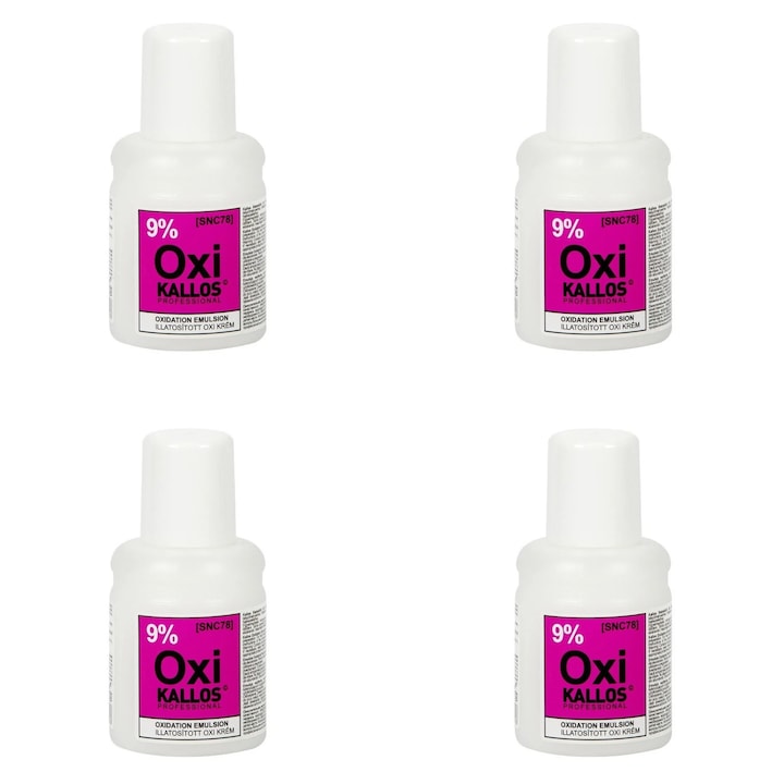 Set 4 X oxidant 60 ml, kallos 9%