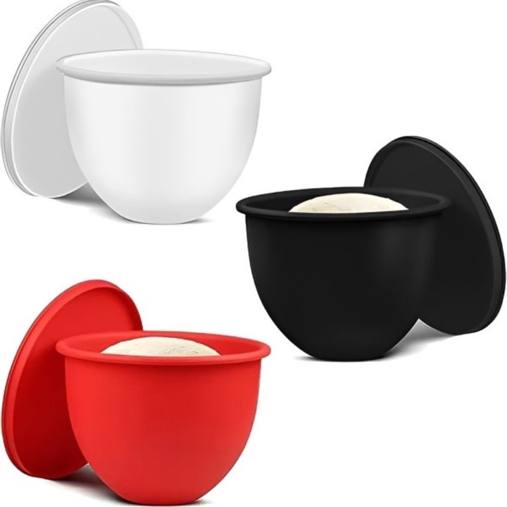 Keverőtál, szilikonból, újrahasználható, leegyszerűsíti a keverést, egyenletes, sima eredmény, könnyen tisztítható és tárolható, 23, 9 × 22, 6 × 18, 6 cm - POSODINKA fekete HOME & MARKER®