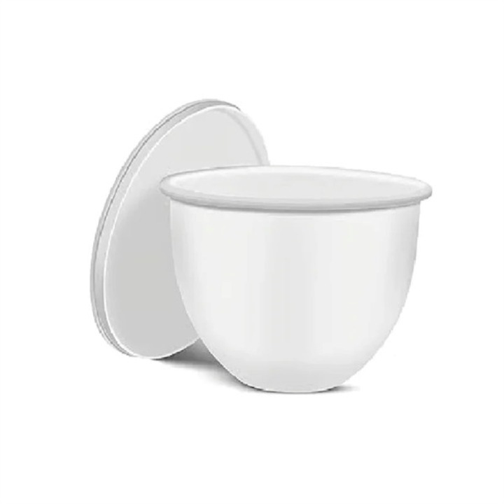 Купа за смесване, силиконова, за многократна употреба, улеснява смесването, равномерен, гладък резултат, лесна за почистване и съхранение, 23,9 × 22,6 × 18,6 см - POSODINKA бяла HOME & MARKER®