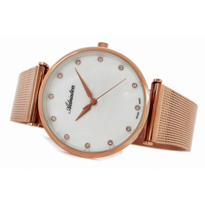 Női óra, Adriatica, A3712.914FQZ, PVD bevonat, acél, 34x39mm