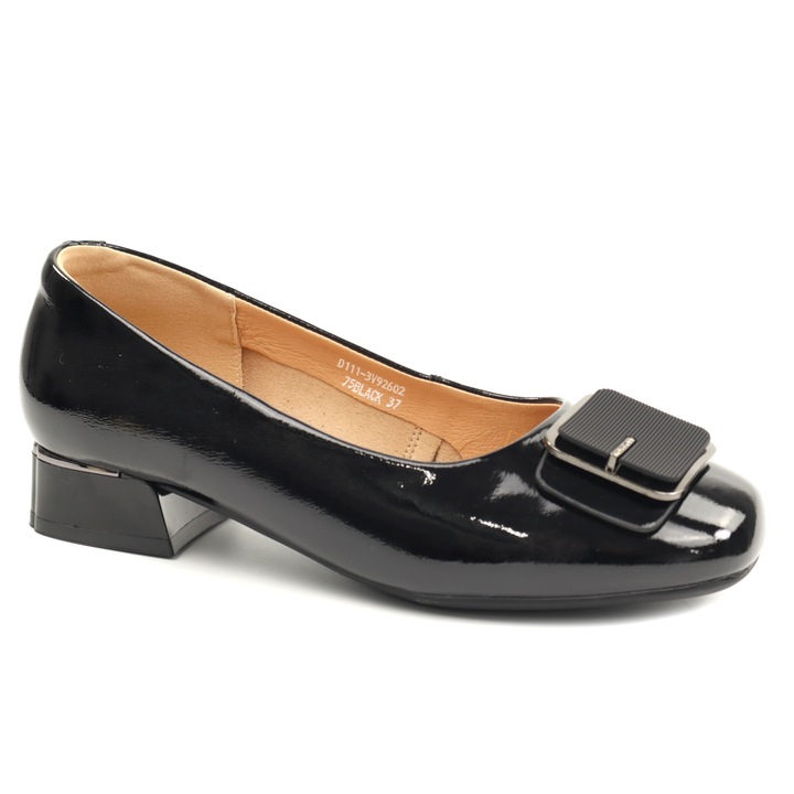 Pantofi dama D111 3V92602 75, Negru