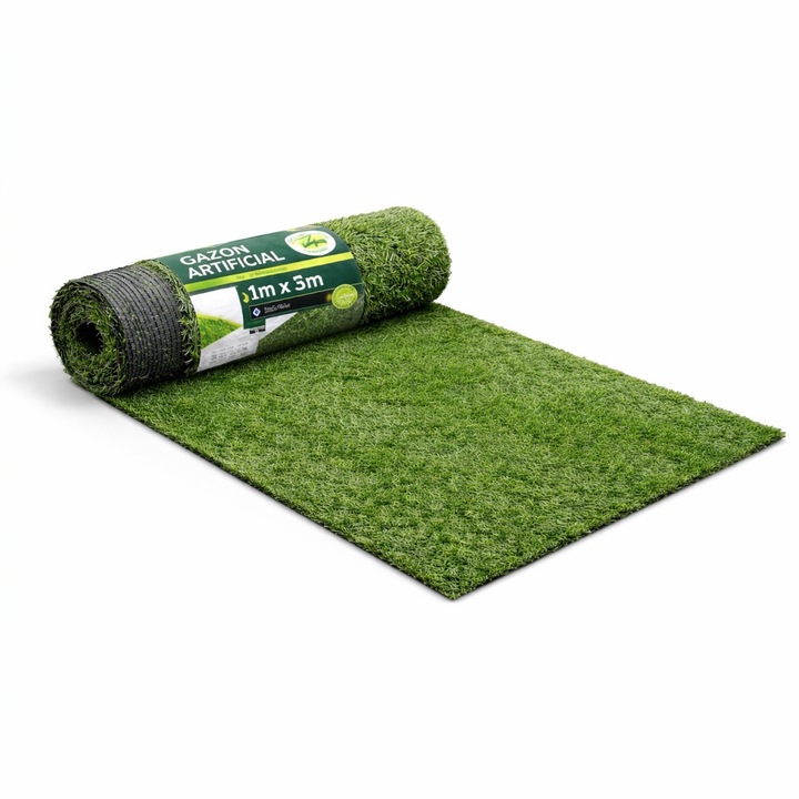 Gazon Artificial 1x3m, Iarba Sintetica Densa pentru Balcon, Terasa si Curte, Aspect Natural, Montaj Usor, Verde Intens LGCHome®