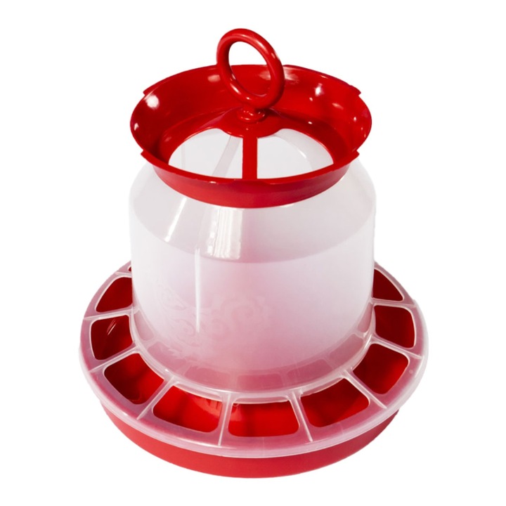 Hranitoare pentru Pui, tip clopot, din plastic, 27 x 30 cm, potrivit pentru puisori, gaini, rate, gaste, porumbei