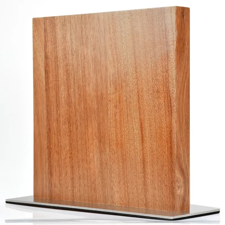 Класически дървен магнитен държач за ножове - Кафяв