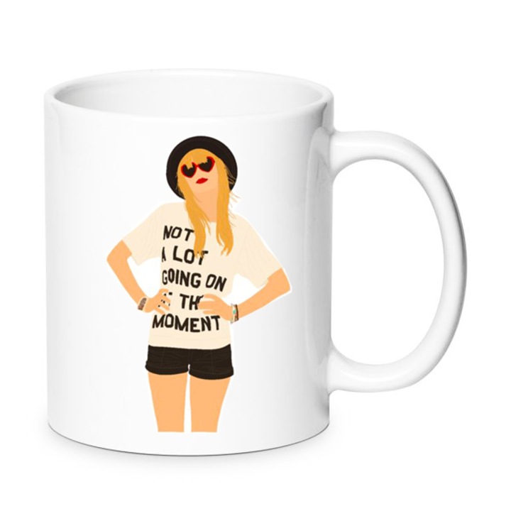 Taylor Swift Cana Premium din Ceramica 330ml Nr.3 – Finisaj Lucios de Inalta Calitate, Sigura pentru Masina de Spalat Vase, Imprimare prin Sublimare Rezistenta la Decolorare, Cadou pentru Colectia Fanilor