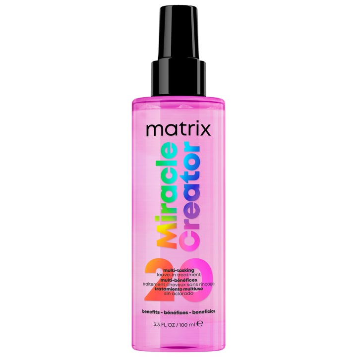 Spray de par Matrix Total Results Miracle Creator 20 fara clatire, multifunctional cu 20 de beneficii, 100ml