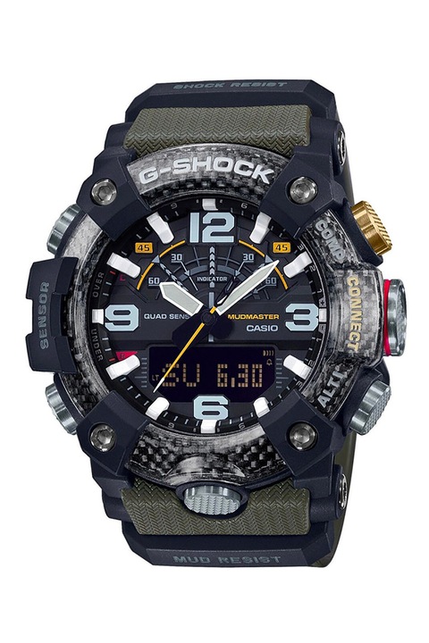Casio, G-Shock Mudmaster hibrid karóra, Olívazöld