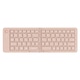 Tastatură Wireless Pliabilă NAXSIR, 68 Taste, Conectare Bluetooth, Roz