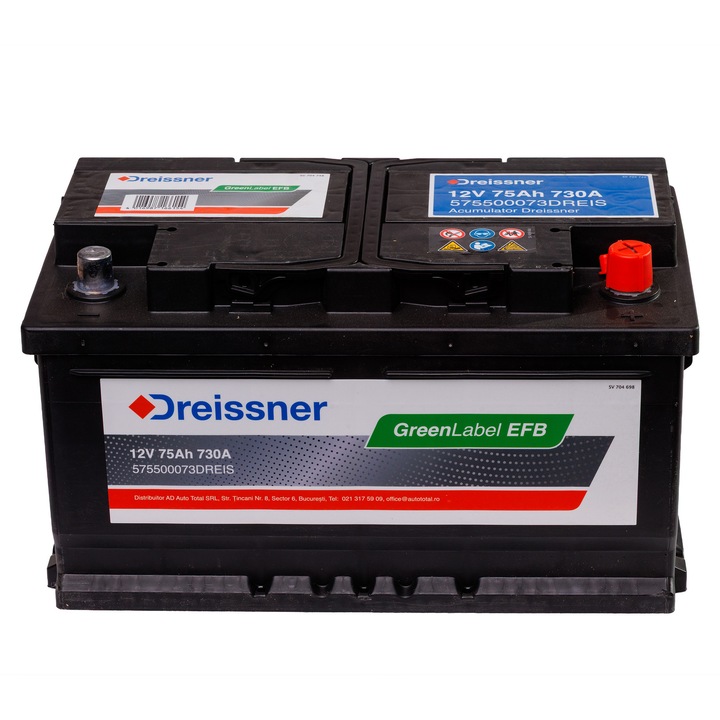 Baterie Auto Dreissner GreenLabel EFB 75Ah 12V575500073DREIS