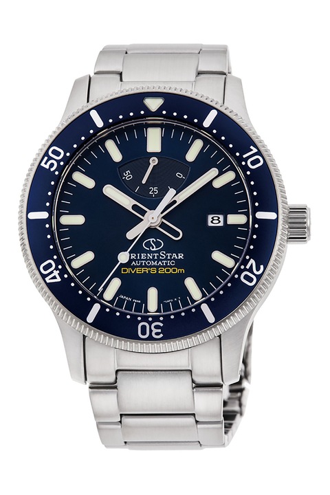 ORIENT, Ceas automatic rotund din otel inoxidabil, Argintiu