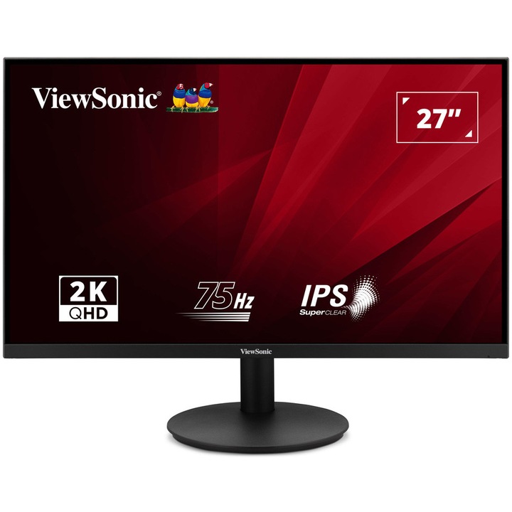 Monitor Viewsonic VA2708-2K-HD-2, 27", QHD, 100Hz, HDMI,1ms, DisplayPort, negru