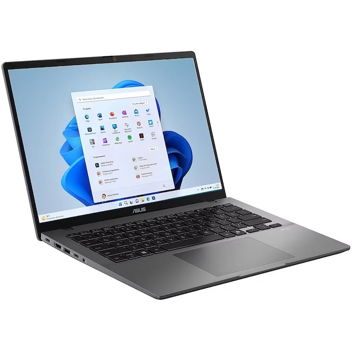 Laptop Asus Vivobook S14 M3407HA-LY004W, 14 inch, AMD Ryzen 5 220 6 C / 12 T, 3.2 GHz - 4.9 GHz, 3 MB 16 MB cache, 16 GB DDR5, 512 GB SSD, AMD Radeon Graphics, Windows 11 Home, Matte Gray