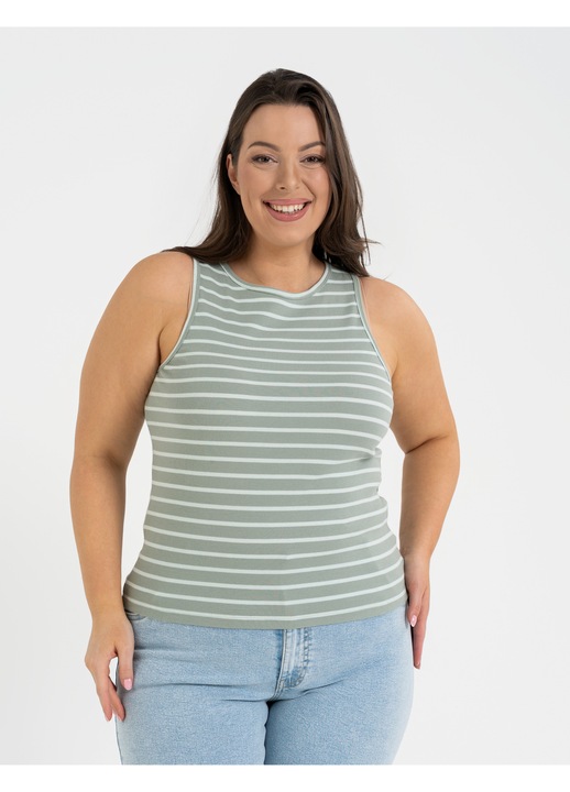 Maiou dama, Moraj, bumbac/elastan, dungi, alb/gri