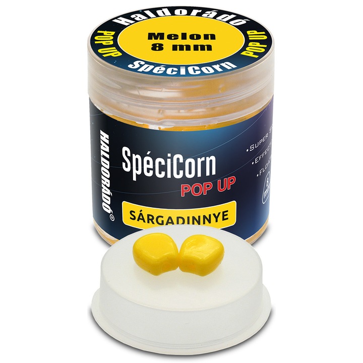 Momeala carlig, Haldorado, SpeciCorn Pop Up, Pepene Galben, 8mm