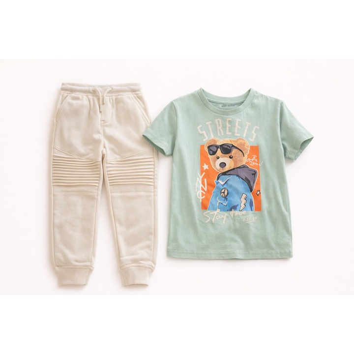 Compleu bumbac baiat 4 ani