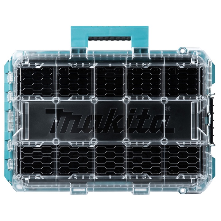 Rendező Makita MakTrak P-91045, 11 rekesz, 18,4L, 22,7kg, 56,2x38,7x16,3cm