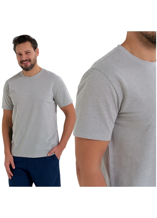 Tricou barbatesc, Moraj, gri, bumbac/poliester