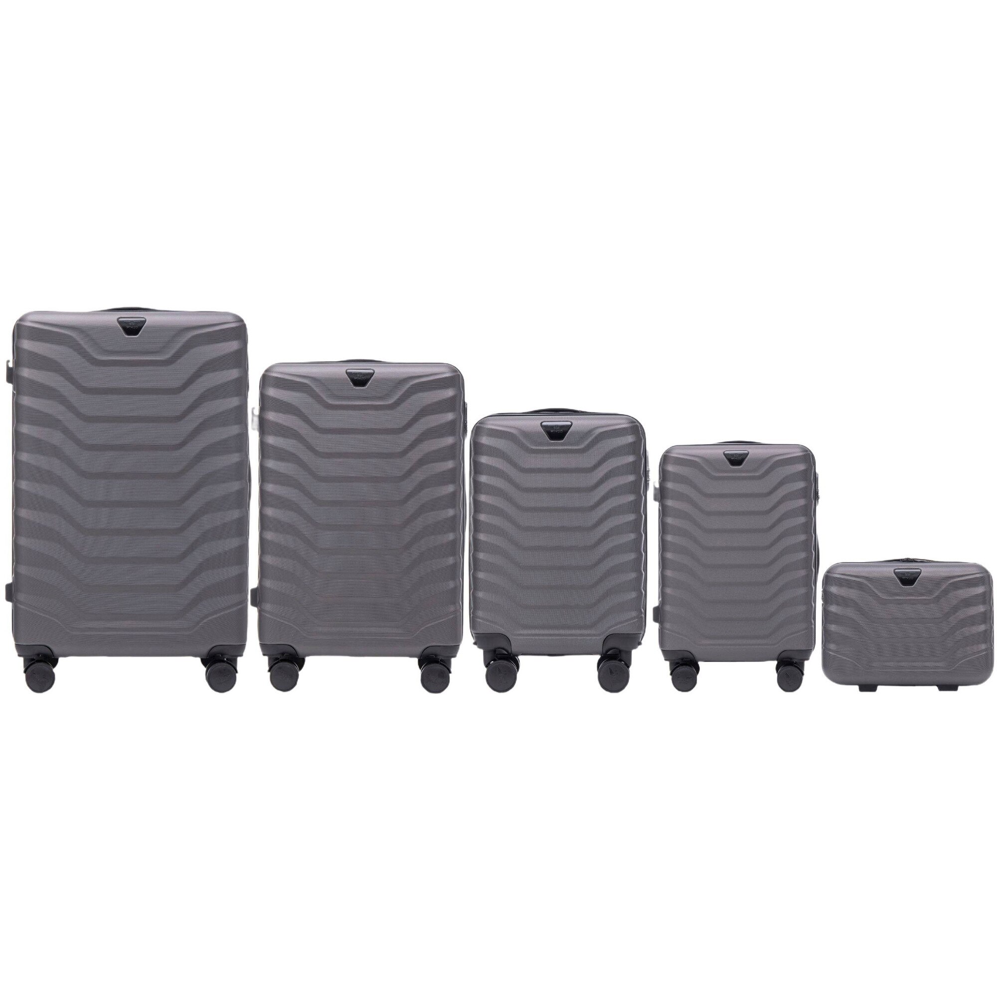 Set Valize Set Valize Wings Peafowl 5 Piese L M S Xs Beauty Case Din Abs+ ...