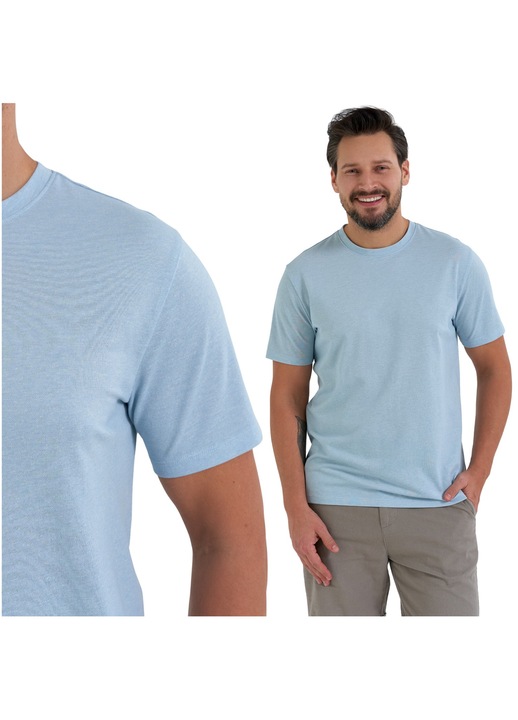 Tricou barbatesc, Moraj, albastru, bumbac/poliester