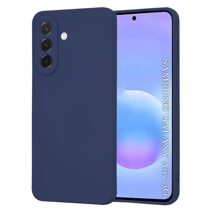 Husa pentru Samsung Galaxy A57 5G, din Silicon, Danex, Culoare Bleumarin