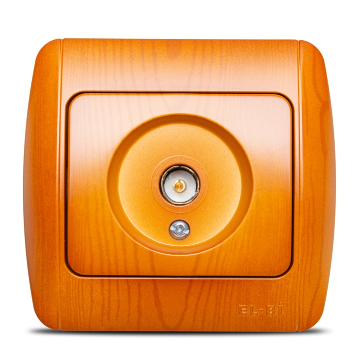 Priza TV, ELBI, Plastic, Alb, 1 port, Incastrat