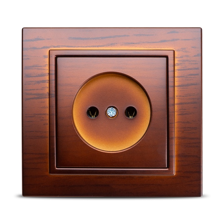 Priză ELBI, Plastic, Alb, 1 slot, Incastrat