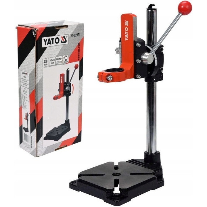 Stativ pentru bormasina, 400mm, reglare unghi, 43mm, 160x160mm