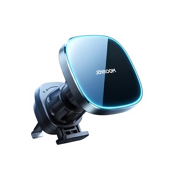 Suport Auto Magnetic cu Încarcare Wireless Joyroom JR-ZS388, 15W, Prindere Ventilatie, Negru