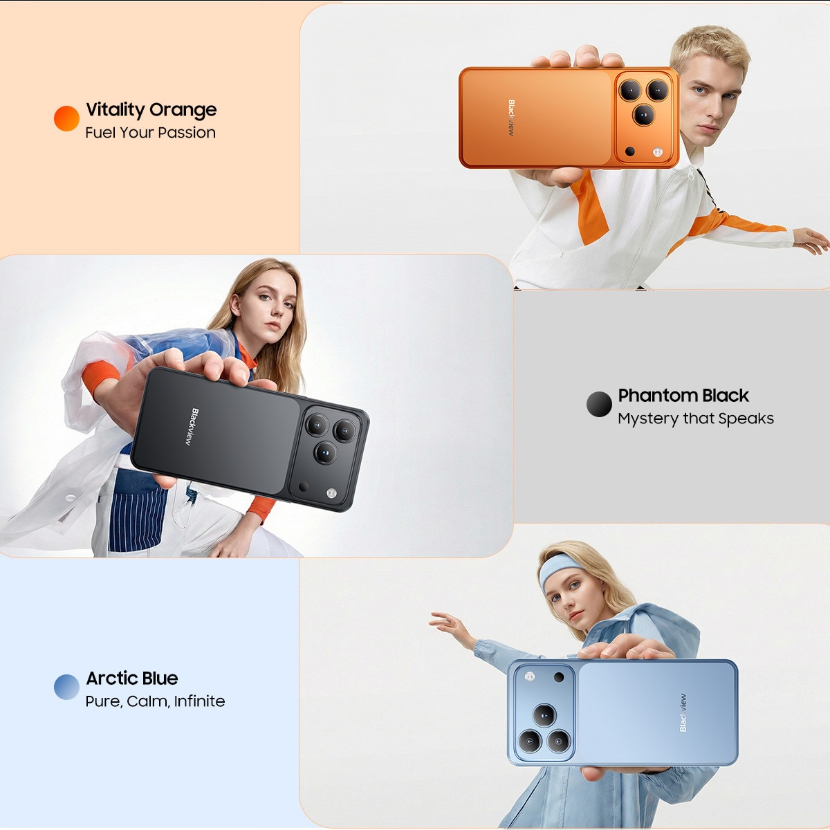 Telefon mobil Blackview Wave 7C, Android 16, 16GB+128GB（2TB TF),6.56"HD+ IPS, 32MP+13MP, Unisoc Tiger T310,5000mAh/IP54/WiFi 5G/Face ID/2 SIM, Albastru