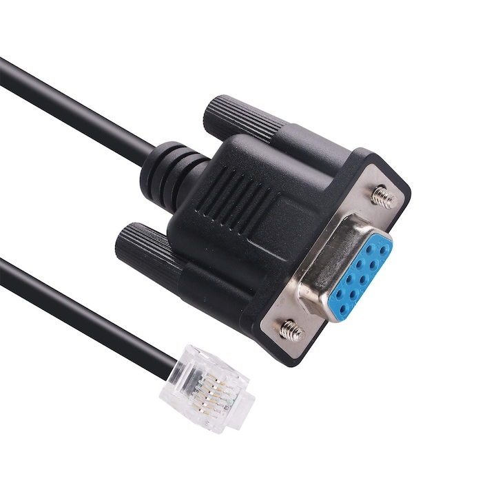 Cablu serial 1.8m DB9-6P6C RS-232 pentru telescop Meade LX200 ACF