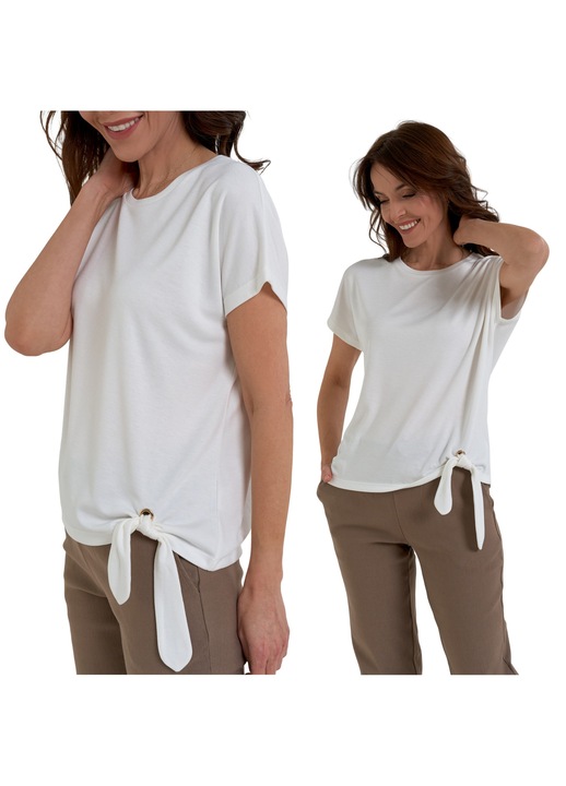 Bluza dama, Moraj, elegant, confortabil, alb, viscoza