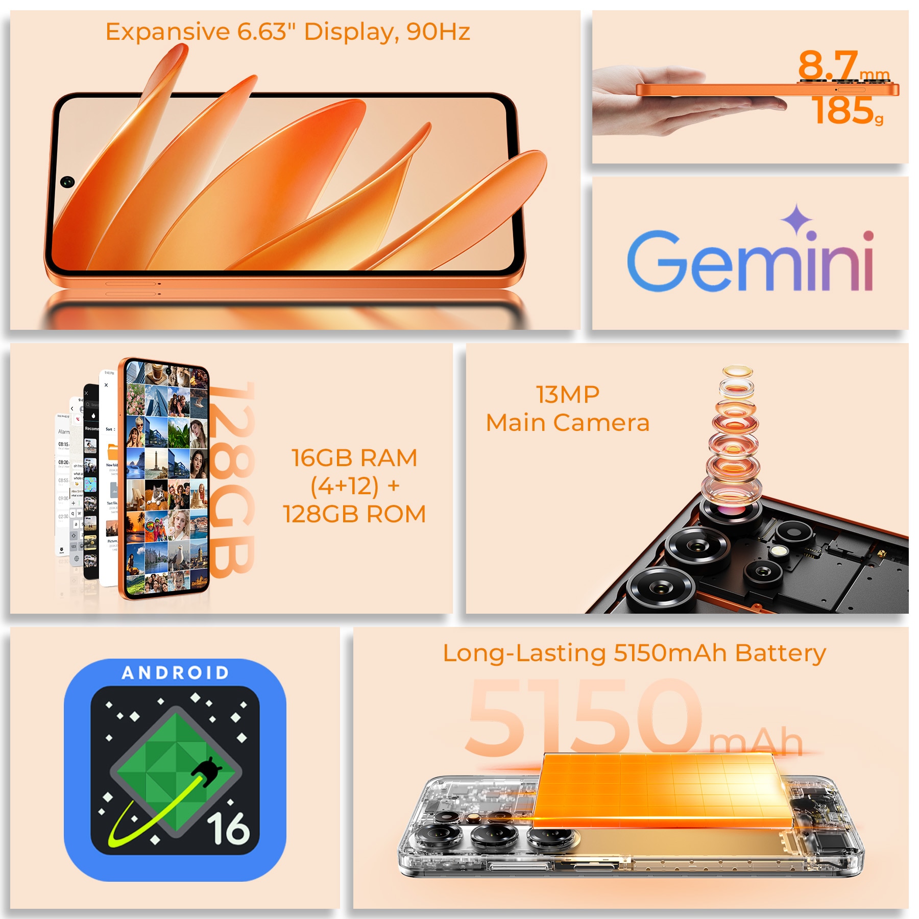 Telefon Oukitel C26, 6.63", 128GB, 4GB, mov, Dual SIM