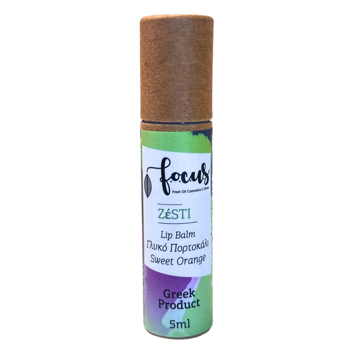 Balsam de buze hidratant cu aroma de portocala, Focus