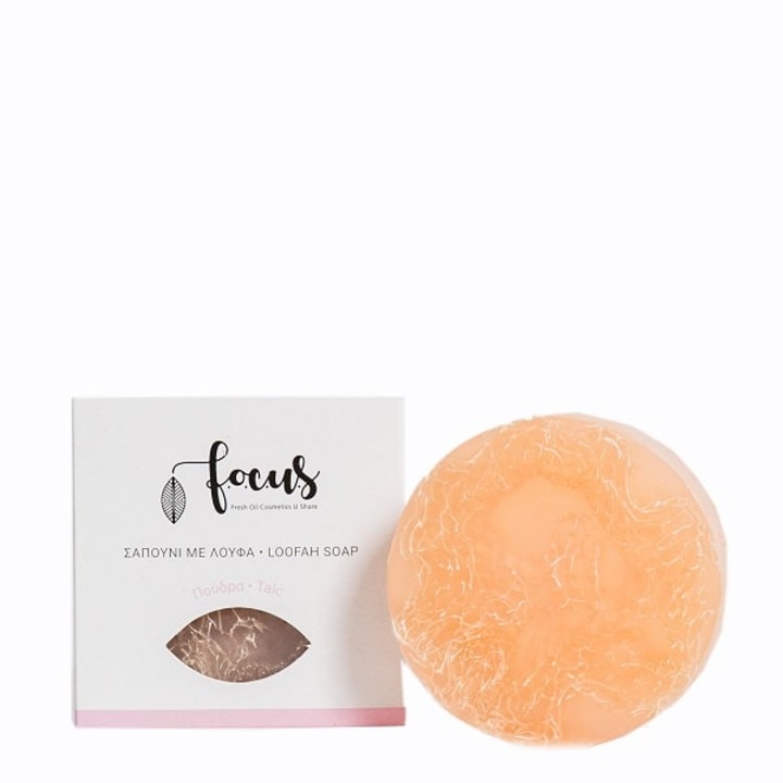 Sapun de corp cu lufa, Focus, exfoliant