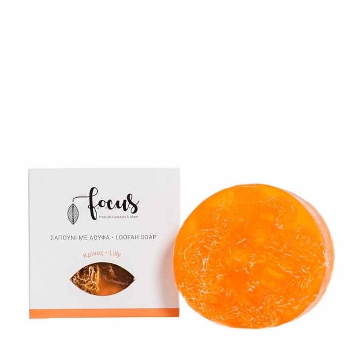 Sapun de corp cu lufa si aroma Krinos, Focus, 100g