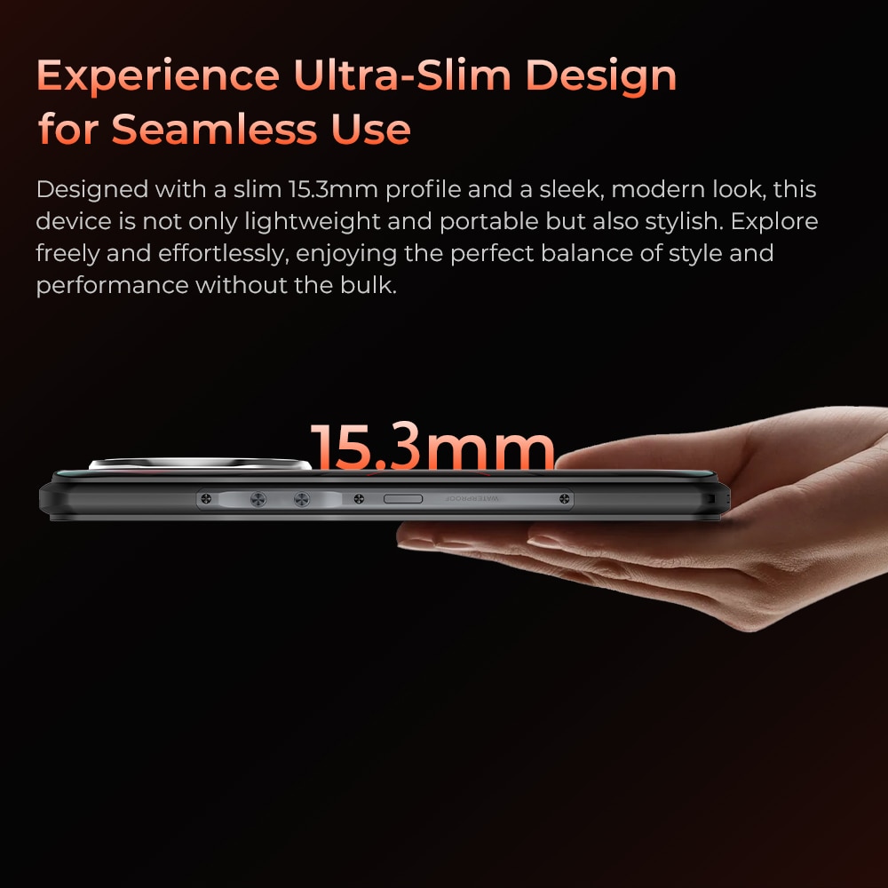 Telefon Oukitel WP55 S, 6.6", 512GB, 12GB, 11000mAh, Portocaliu