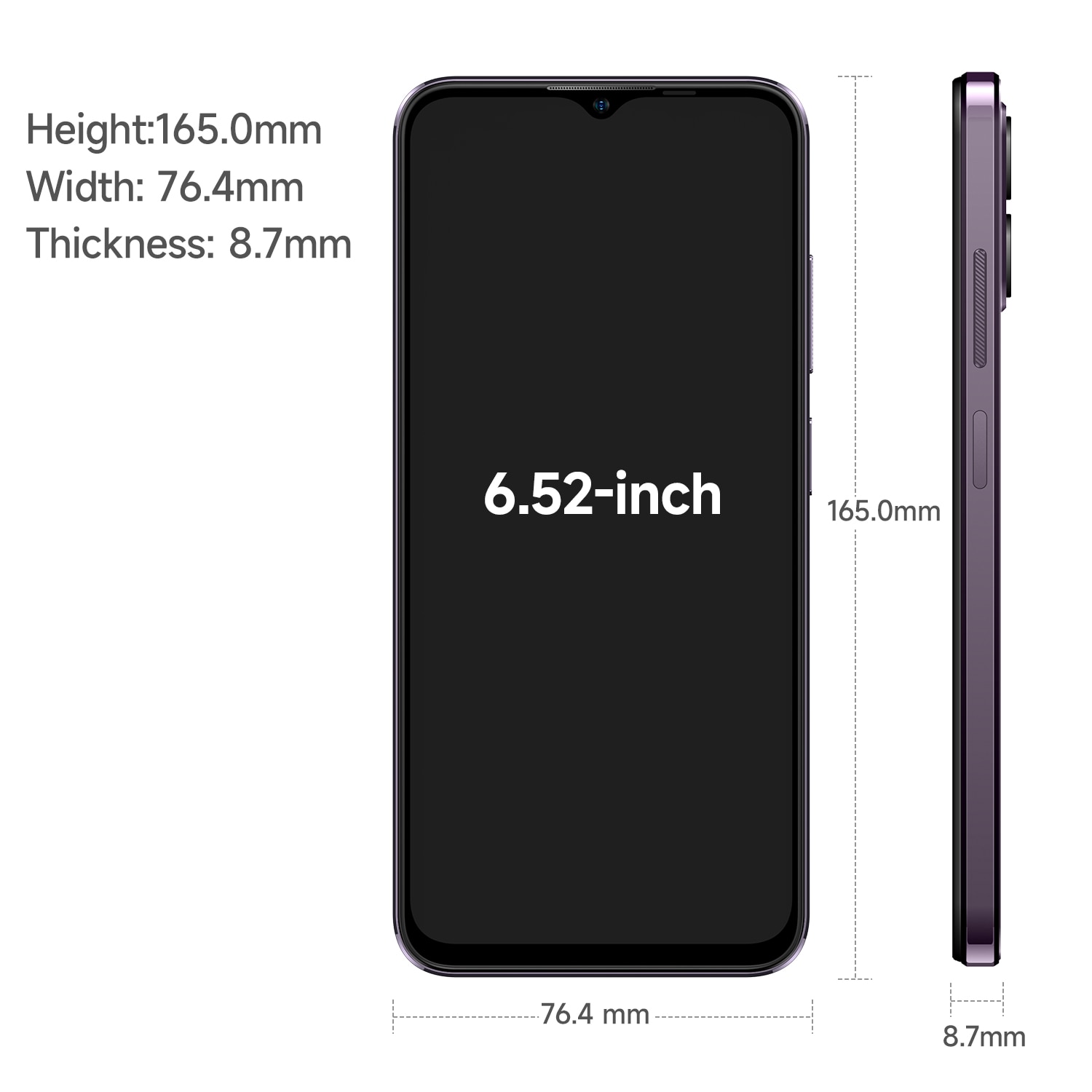 Telefon mobil Ulefone Note 16 Pro, 512GB, 6.52", Dual LTE, Mov