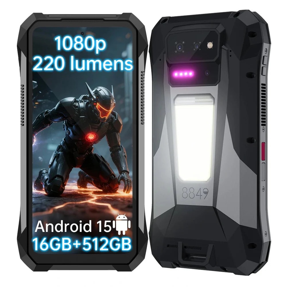 Telefon mobil Unihertz 8849 Tank X, 5G, Proiector DLP 220 lumeni