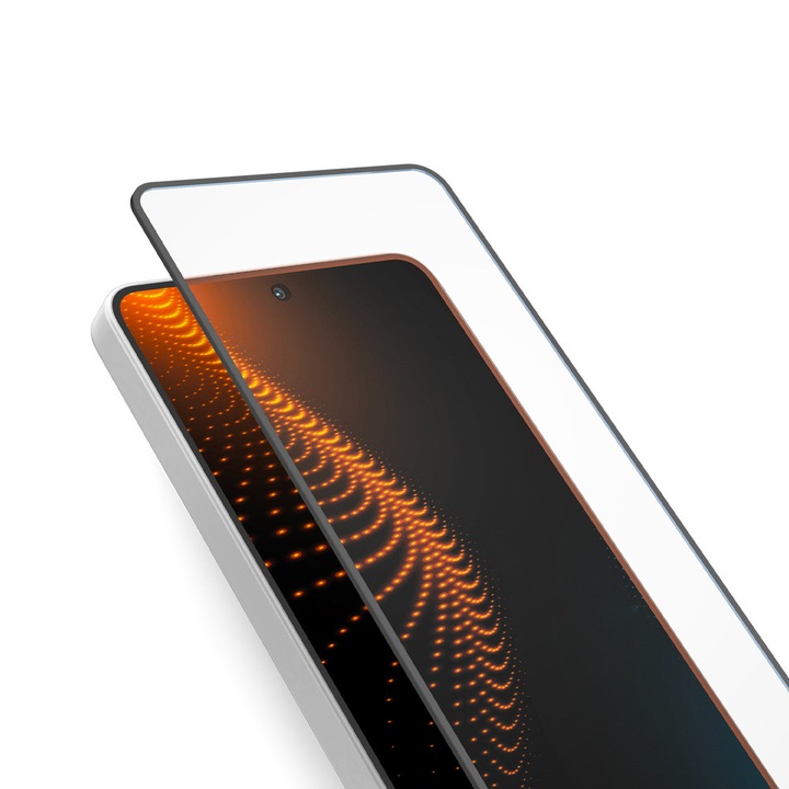 Закалено стъклено фолио SBS D3O Glass, съвместимо със Samsung Galaxy S26, Черно