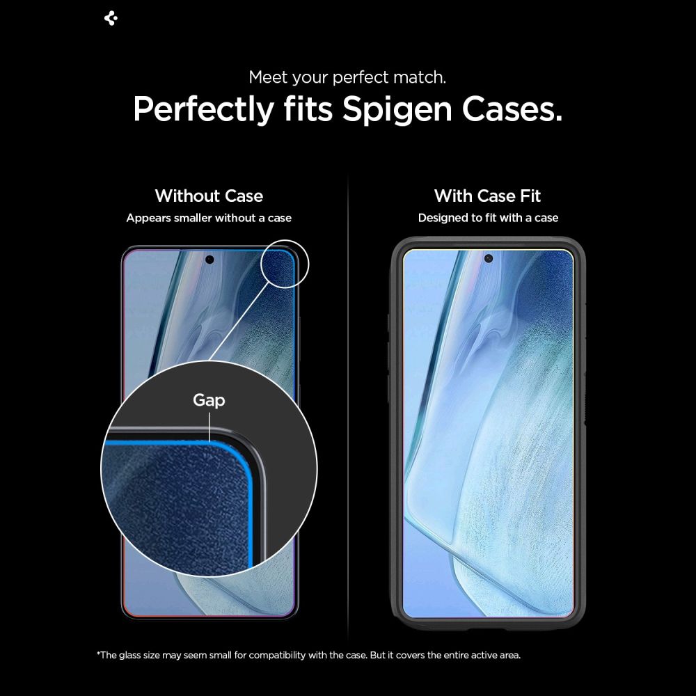 Set 2 folii sticla securizata Spigen Glass.tR EZ Fit Pro Anti Reflexion compatibile cu Samsung Galaxy S26 Ultra, Transparent