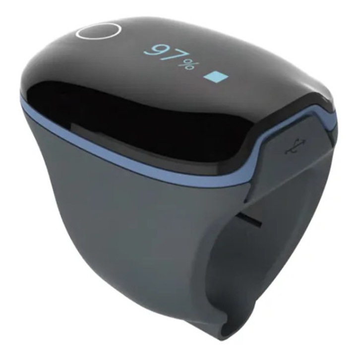 Pulsoximetru tip inel Golden Protect, monitorizare continua, Bluetooth, 38x30x38mm